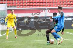 2.BL; Testspiel; FC Ingolstadt 04 - SpVgg Greuther Fürth; Dennis Eckert Ayensa (7, FCI) Barry Abdourahmane (32 Fürth) Torwart Linde Andreas (26 Fürth)