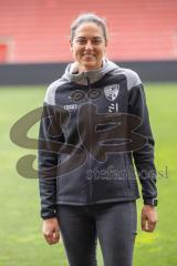 3. Liga; FC Ingolstadt 04 - Neue Trainerin, Pressekonferenz, Cheftrainerin Sabrina Wittman (FCI) in ihrer neuen Wirkunsstätte, Audi Sportpark