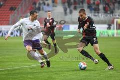 2.BL; FC Ingolstadt 04 - Erzgebirge Aue; Filip Bilbija (35, FCI) Gonther Sören (26 Aue)