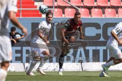 3. Liga; FC Ingolstadt 04 - Hallescher FC; Marcel Costly (22, FCI) Baumann Dominic (28 Halle)