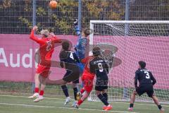 A-Junioren - Bundesliga Süd Fc Ingolstadt 04 - SC Freiburg -  Lechner  Luca (Nr.25 - FC Ingolstadt A-Jugend) - Jantunen Jasso Torwart Freiburg - Foto: Meyer Jürgen