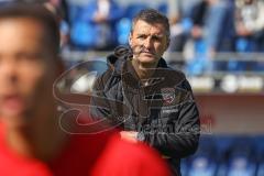 3. Liga; SV Meppen - FC Ingolstadt 04; warmup vor dem Spiel Cheftrainer Michael Köllner (FCI)