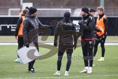 3. Liga; FC Ingolstadt 04 - Neuer Trainer Cheftrainer Guerino Capretti (FCI), erstes Training mit Athletik-Trainer Luca Schuster (FCI) Patrick Schmidt (9, FCI)