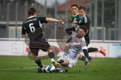 Bezirksliga - Saison 2026/27 - TSV Gaimersheim - FC Türk Sport Garching - Luis Friedrich schwarz Gaimersheim  - Kerem Tokdemir weiss Garching  -  Foto: Meyer Jürgen