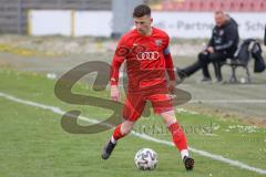 Bayernliga Süd - Saison 2021/2022 - FC Ingolstadt 04 II - TürkAugsburg - Senger Michael (#21 FCI) rot - Foto: Meyer Jürgen