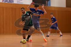 Hallenturnier Gaimersheim - Saison 2025/26 - TSV Gaimersheim - DJK Ingolstadt - Nicolae Nechita schwarz Gaimersheim - Vincent Amann blau DJK - Foto: Meyer Jürgen