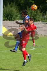 A - Junioren Bundesliga Süd/Südwest -  Saison 2021/2022 - FC Ingolstadt 04 - Karlsruher SC - Schmid Mamuel (#7 FCI) - Rafailidis Aggelos blau Karlsruhe - Foto: Meyer Jürgen