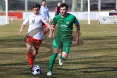 Bezirksliga OBB Nord - SV Manching - FC Schwabing München - Daniel Spies (#22 Manching) - Schmidt Louis weiss Schwabing - Foto: Jürgen Meyer