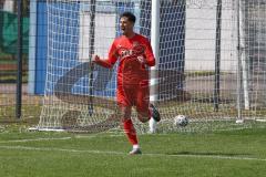 Bayernliga Süd - Saison 2021/2022 - FC Ingolstadt 04 II - TürkAugsburg - Der 2:0 Führungstreffer durch Domislic Renato (#17 FCI) rot - jubel - Foto: Meyer Jürgen