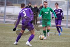 Testspiel - Fußball - SV Manching - VFR Neuburg/Donau  - Pedro da Silva Wiedl (#8 Manching) -Stegmeir Sebastian #3 lila Neuburg  - Foto: Jürgen Meyer