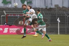 3. Liga - VfB Lübeck - FC Ingolstadt 04 - Jonatan Kotzke (25 FCI) Akono Cyrill (14 Lübeck) Zehir Ersin (15 Lübeck)