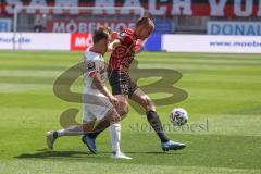 3. Liga - FC Ingolstadt 04 - FSV Zwickau - Filip Bilbija (35, FCI) Zweikampf Könnecke Mike (13 Zwickau)