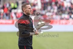 3. Liga; Rot-Weiss Essen - FC Ingolstadt 04; vor dem Spiel Torwart Marius Funk (1, FCI)