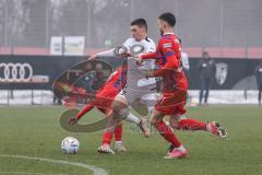 3. Liga; Testspiel, FC Ingolstadt 04 - 1. FC Heidenheim; Felix Keidel (43, FCI) Thomalla, Denis (11 HDH) Zweikampf Kampf um den Ball