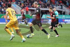 3. Liga; FC Ingolstadt 04 - SG Dynamo Dresden; Benjamin Kanuric (8, FCI) Kammerknecht Claudio (15 DD)