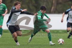 Bezirksliga - Saison 2025/26 - TSV Ober./Unterhaunstadt - FC Gerolfing - Ahmet Altay (Nr.25 - FC Gerolfing) - Fabio Udella grau Ober./Unterhaunstadt - Foto: Meyer Jürgen