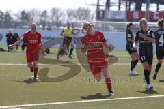 2. Frauen-Bundesliga Süd - Saison 2020/2021 - FC Ingolstadt 04 - FC Würzburger Kickers - Der 2:0 Führungstreffer durch Maier Ramona rot FCI - jubel  - Neufeld Christine schwarz Würzburg - Foto: Meyer Jürgen