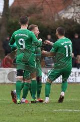 BZL - Oberbayern Nord - SV Manching - SV Kasing -  Der 2:0 Führungstreffer durch Rybalko Johann grün Manching - jubel - Ousseynou Tamba (#10 Manching) -  - Foto: Jürgen Meyer