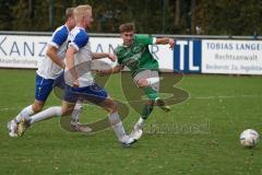 Toto-Pokal - Saison 2023/2024 - FC Gerolfing - TSV Rohrbach - Daniel Rückert blau Rohrbach - Timo Kraus
 grün Gerolfing - Foto: Meyer Jürgen