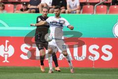 DFB Pokal; FC Ingolstadt 04 - SV Darmstadt 98; Zweikampf Kampf um den Ball Valmir Sulejmani (7, FCI) Gjasula Klaus (23 SVD)