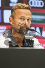 3. Liga; FC Ingolstadt 04 - Würzburger Kickers; nach dem Spiel Pressekonferenz Interview Cheftrainer Michael Schiele (WKI)
