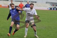 A-Klasse- Saison 2024/25- MTV Ingolstadt - VFB Friedrichshofen - Manuel Avila Azancot lila MTV - Behlul Limani weiss Friedrichshofen - Foto: Meyer Jürgen