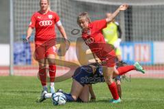 DFB - Pokal Frauen 1. Runde - Saison 2023/2024 - FC Ingolstadt 04 - FC Carl Zeiss Jena - Sarah Schauer (Nr.18 - FCI Frauen) - Julevic Merza blau Jena - Foto: Meyer Jürgen