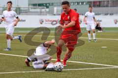 Bayernliga Süd - Saison 2022/2023 - FC Ingolstadt 04 -  VFR Garching - Gashi Egson (Nr.9 - Fc Ingolstadt 04 II) - Riccardo Basta. weiss Garching - Foto: Meyer Jürgen