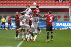 3.Liga - Saison 2022/2023 - FC Ingolstadt 04 -  - FC Freiburg II - Dominik Franke (Nr.3 - FCI) -  - Yannik Engelhardt (Nr.18 - SC Freiburg II) - Foto: Meyer Jürgen