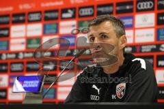 3.Liga - Saison 2022/2023 - FC Ingolstadt 04 -  MSV Duisburg - Cheftrainer Michael Köllner (FCI) bei der Pressekonferenz nach dem Spiel - Foto: Meyer Jürgen