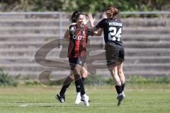 2. Bundesliga Frauen - Saison 2025/26 - FC Ingolstadt 04 Frauen - Borussia Mönchengladbach -  Der 1:0 Führungstreffer durch - Annika Kömm (Nr.25 - FC Ingolstadt Frauen I) - jubel  - XXXXX - Foto: Meyer Jürgen