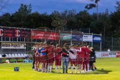 Toto Pokal; TSV Landsberg - FC Ingolstadt 04; Einzug in das Viertelfinale, Sieg 4:7 Mannschaftsbesprechung nach dem Spiel