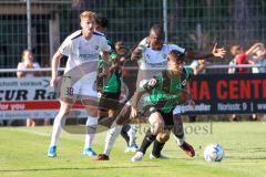 Testspiel - SpVgg Greuther Fürth - FC Ingolstadt 04 - Moussa Doumbouya (Nr.27 - FCI) - Maximilian Neuberger (Nr.38 - FCI) - Foto: Jürgen Meyer