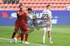 3. Liga; FC Ingolstadt 04 - 1. FC Schweinfurt 05; Tor Jubel Treffer Yann Sturm (7, FCI) Mads Borchers (9, FCI) Krätschmer Pius (23 S05)