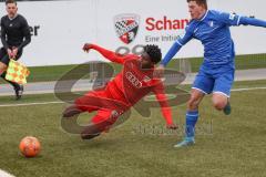 A-Junioren - Bundesliga Süd FC Ingolstadt 04 - TSG 1899 Hoffenheim - Michael Udebuluzor (Nr.9 - FCI A-Junioren) - Gebauer Leon blau Hoffenheim -  Foto: Meyer Jürgen