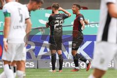 3. Liga; FC Ingolstadt 04 - SSV Ulm 1846; David Kopacz (29, FCI) Scuß Tor Jubel Treffer 2:0, Marcel Costly (22, FCI) Jannik Mause (7, FCI)