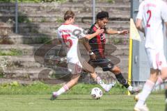 *** A-Junioren Bundesliga  - Saison 2025/26 - A-Junioren - FC Ingolstadt 04 - 1. FC Nürnberg - Polat Arel rot FCI - Rutkowski Nicolas weiss Nürnberg - Foto: Meyer Jürgen