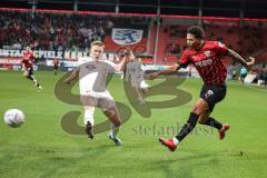 3. Liga; FC Ingolstadt 04 - Erzgebirge Aue; Justin Butler (31, FCI) Majetschak Erik (13 Aue)