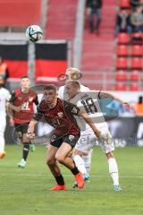 3. Liga; FC Ingolstadt 04 - SV Waldhof Mannheim; Ognjen Drakulic (30, FCI) Jans Laurent (18 SVWM) Zweikampf Kampf um den Ball