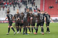 2.BL; FC Ingolstadt 04 - Karlsruher SC; Tor Jubel Treffer 1:0 Thomas Keller (27, FCI) Stefan Kutschke (30, FCI) Michael Heinloth (17, FCI) Marc Stendera (10, FCI) Nico Antonitsch (5, FCI) Jonatan Kotzke (25, FCI)