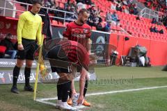 3.Liga - Saison 2022/2023 - FC Ingolstadt 04 -  - FC Freiburg II - Tobias Bech (Nr.11 - FCI) - David Kopacz (Nr.29 - FCI) - Foto: Meyer Jürgen