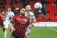 3.Liga - Saison 2022/2023 - FC Ingolstadt 04 -  Dynamo Dresden - Pascal Testroet (Nr.37 - FCI) - Paul Will (Nr.28 - Dresden) - Foto: Meyer Jürgen