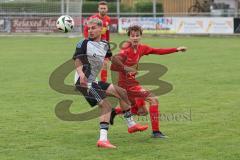 Kreisliga- Saison 2024/25- TSV Kösching - TSV Ober./Unterh.stadt-  - Amadeus Taubert weiss Ober-/Unterh.stadt - Pablo Krantz Blanco rot Kösching - Foto: Meyer Jürgen