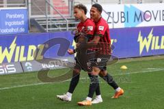 3.Liga - Saison 2022/2023 - FC Ingolstadt 04 -  SV Meppen - Der 3:1 Führungstreffer durch Jalen Hawkins (Nr.20 - FCI)  - jubel - Justin Butler (Nr.31 - FCI) - Foto: Meyer Jürgen