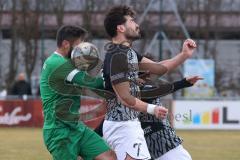 Bezirksliga - Saison 2024/25 - FC Gerolfing - FC Fatih Ingolstadt - Christian Träsch (Nr.3 - FC Gerolfing) - Ugur Genc (Nr.77 - FC Fatih) - Foto: Meyer Jürgen