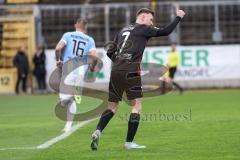 3. Liga; TSV 1860 München - FC Ingolstadt 04; Jannik Mause (7, FCI) bedankt sich Reinthaler Max (16 TSV)