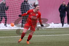 2. Fußball-Liga - Frauen - Saison 2022/2023 - FC Ingolstadt 04 - 1. FC Köln II - Der 1:2 Anschlusstreffer durch Schmittmann Katharina (Nr.20 - FC Ingolstadt 04 ) - Jubel - Foto: Meyer Jürgen