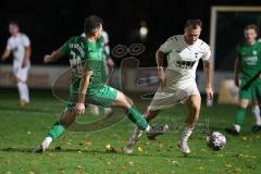 2023_10_27 - Bezirksliga - Saison 2023/24 - SV Manching - TSV Gaimersheim - Abou-Khalil Abdel (Nr.20 - SV Manching) - Thomas Schreiner (Nr.27 - Gaimersheim) - Foto: Meyer Jürgen