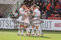 3. Liga; SpVgg Unterhaching - FC Ingolstadt 04; Tor Jubel Treffer Max Dittgen (10, FCI) 0:3, Lukas Fröde (34, FCI) Benjamin Kanuric (8, FCI) Sebastian Grönning (11, FCI)