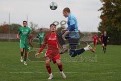 Kreisklasse - Saison 2025/26- TSV Lenting - Türkisch SV Ingolstadt - Enis Kuqanaj rot Türk SV - Leon Durnov Torwart Lenting - Foto: Meyer Jürgen